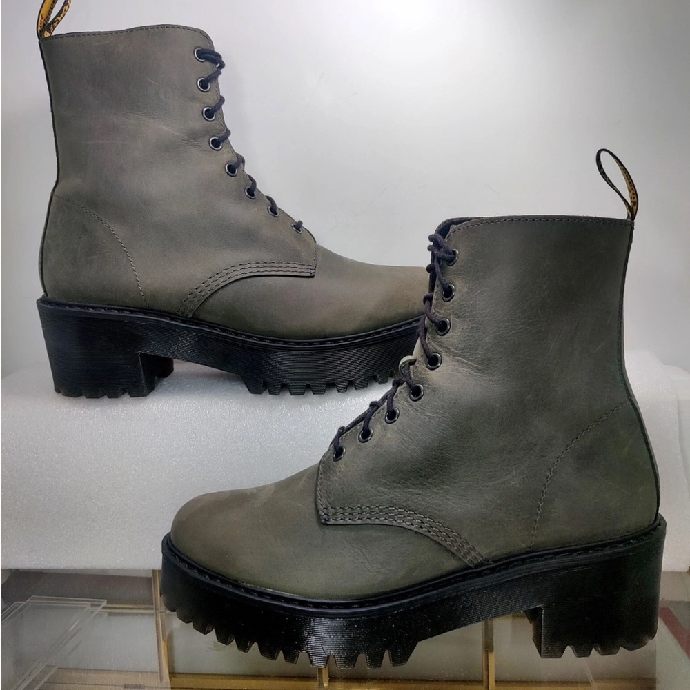 Dr Martens Shriver Hi Quad Retro Platform Slate Moldova Women's Sz  UK4 EU37 US6